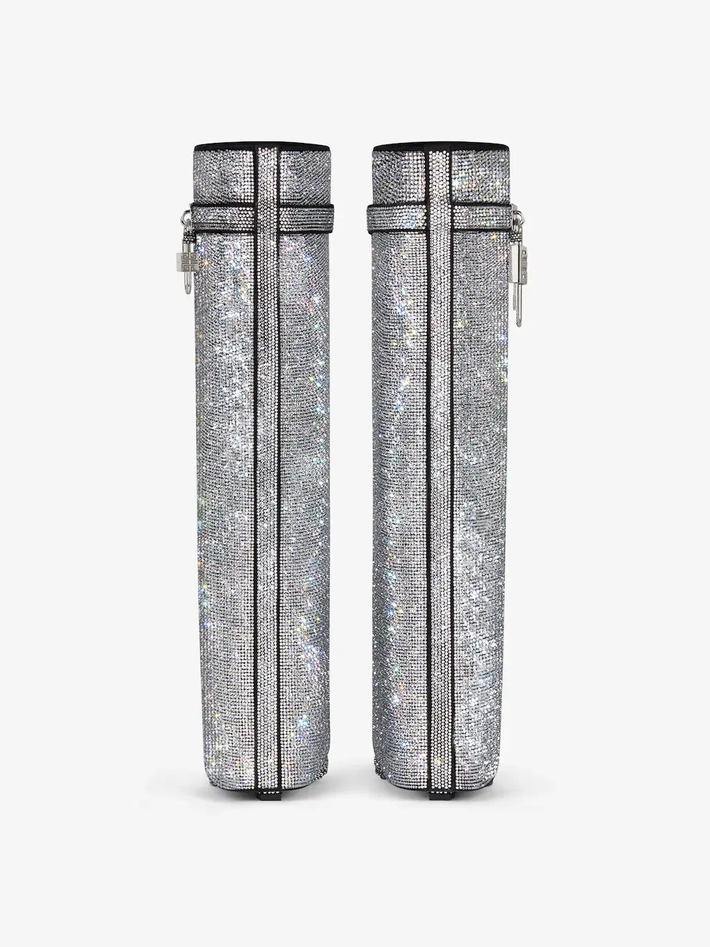 Rhinestone Padlock Shark Boots