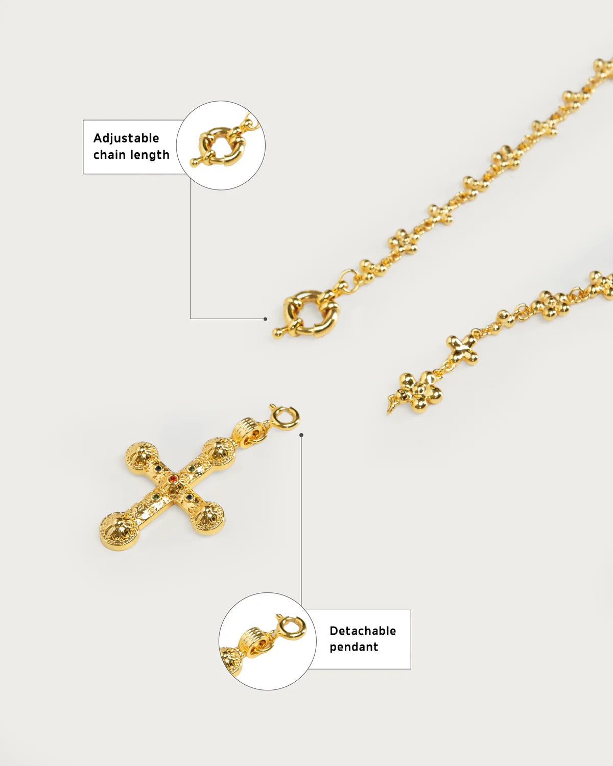 Viral Daisy Cross Chain (FREE, Just Pay Shipping)