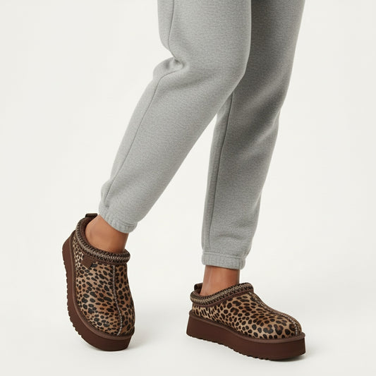 Womens Leopard Platform Tazz